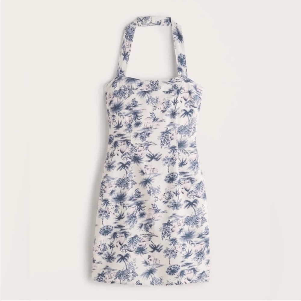 Abercrombie Palm Tree Halter Dress - Picture 2 of 8